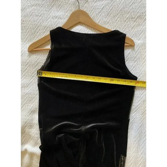 Jessica Vintage Velvet Sequin Bodycon Mini Dress Black Y2K 90's Cocktail Event - Picture 8 of 9